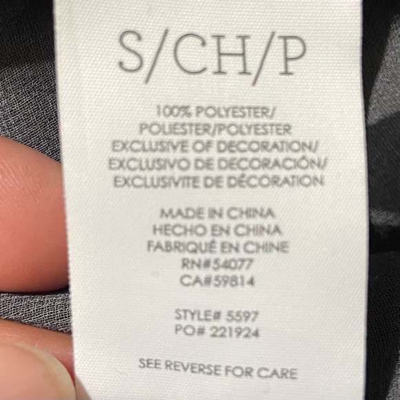 CABI #5597 Sheer Tropical Aloha Peasant Blouse Size Small - Picture 12 of 12